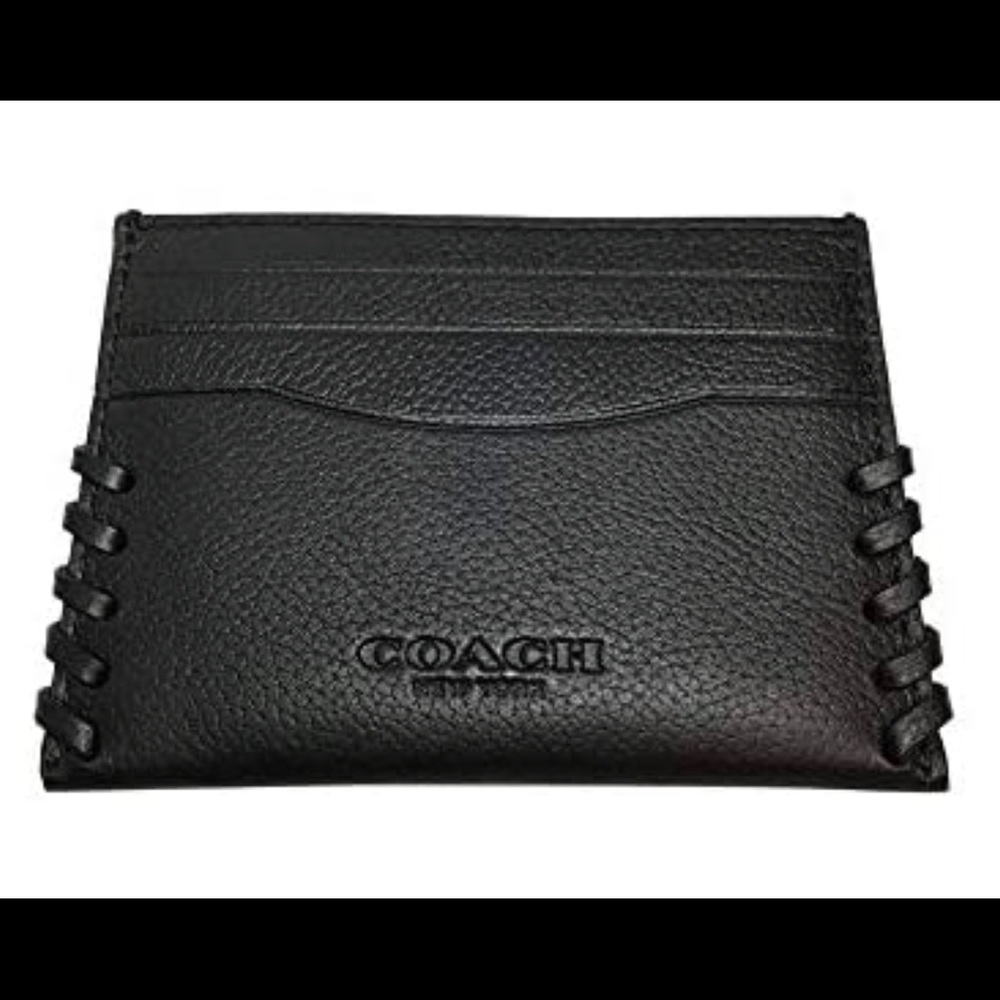 Coach braided card case wallet 🐴